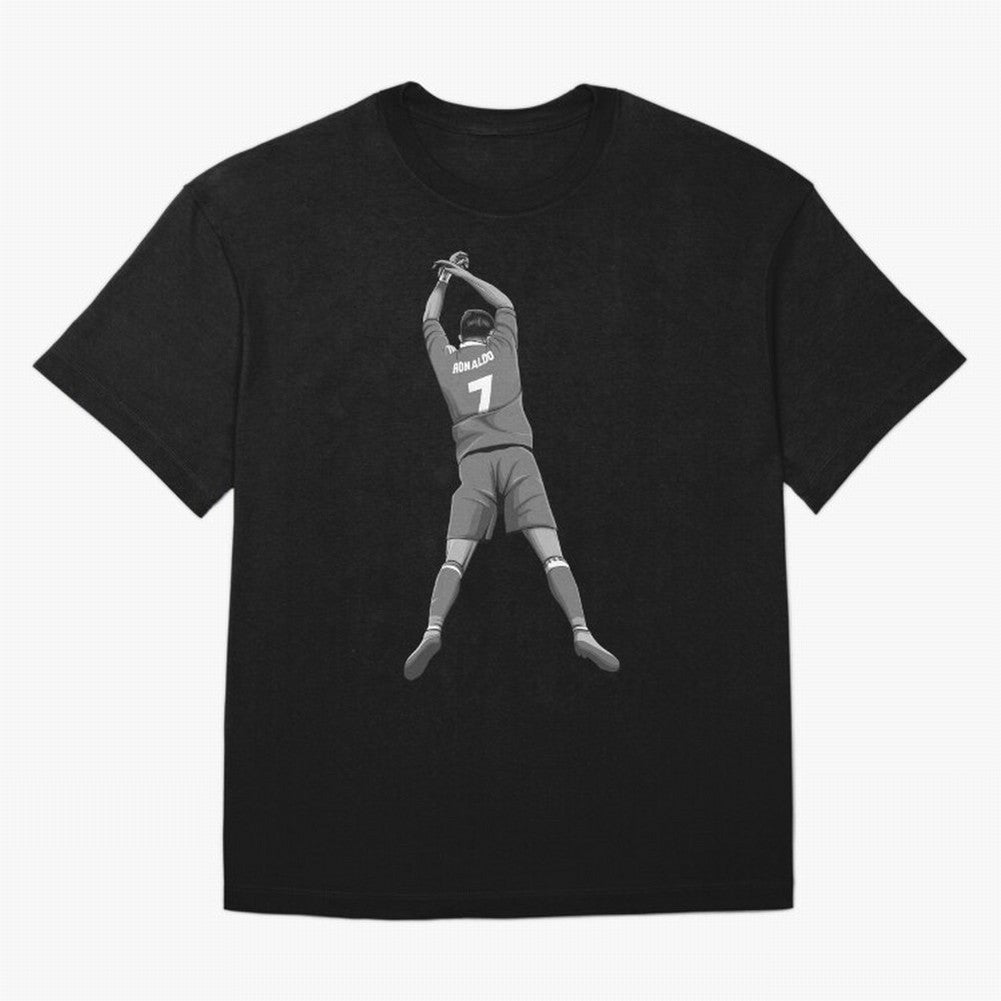 Cristiano Ronaldo Black and White Version Oversized T-Shirt Experience FIFA World Cup 2026 Group Stage for Fans of Messi and England and Germany, Bringing Tournament Hype, Historic Matchups, Family Viewing Parties and Global Sports Pride; Ideal for
