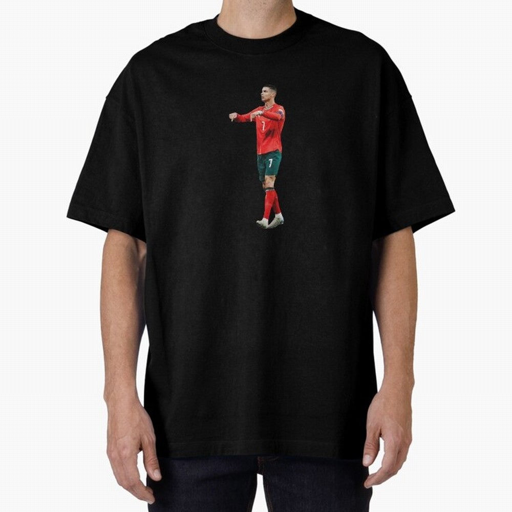 Cristiano Ronaldo siuuuuuu Oversized T-Shirt Remember FIFA World Cup 2026 Featuring Haaland, France Energy, Supporter Pride, Iconic Celebrations, Legendary Names and Global Match Day Energy; Made for Die Hard Supporters, Soccer Lovers, Game Day