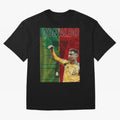 cristiano ronaldo 40th birthday tribute poster Oversized T-Shirt Join the Global Buzz around FIFA World Cup 2026 for Fans of CR7 and Argentina, France and Brazil, Bringing Retro Football Energy, Iconic Rivalries, Trophy Chase Drama and Stadium