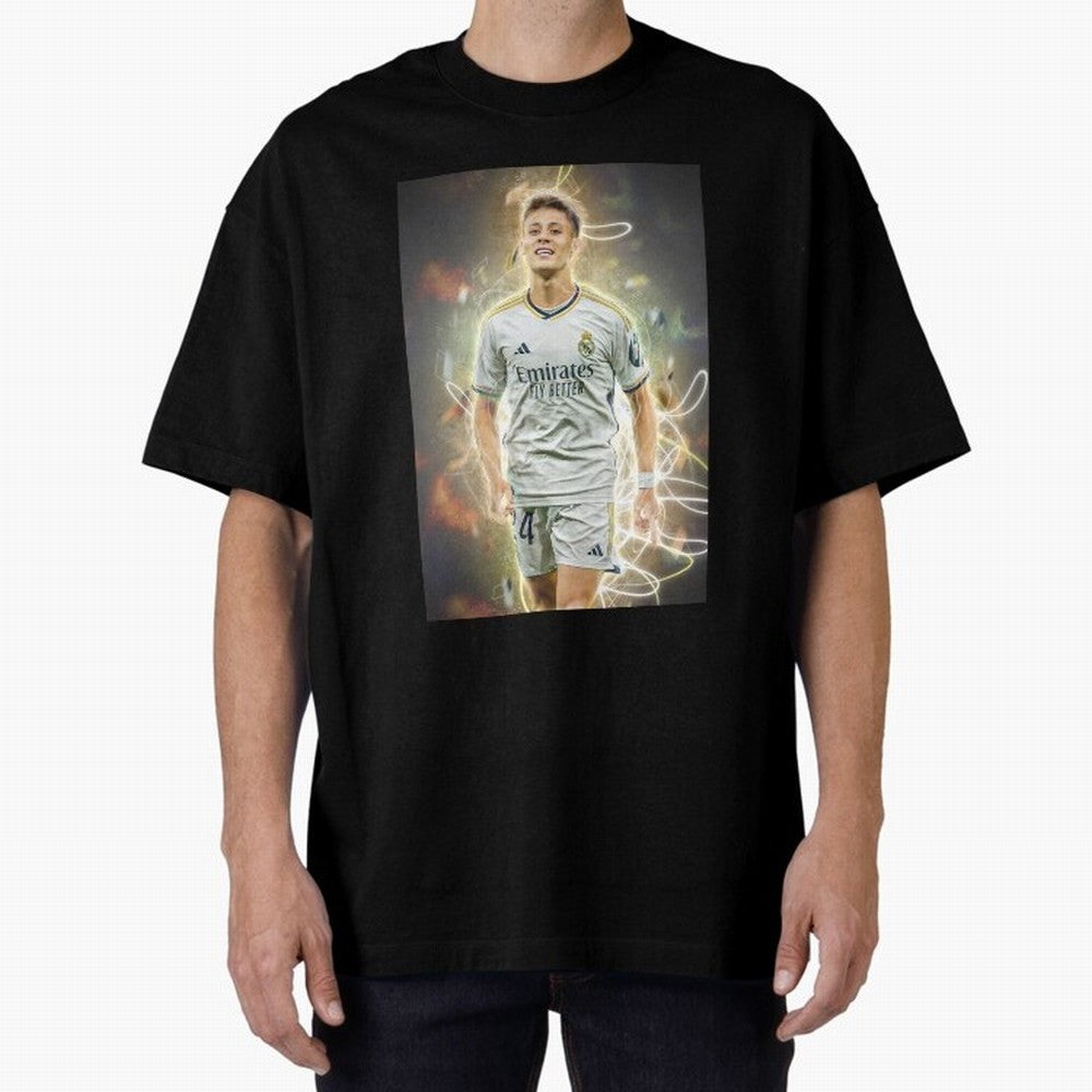 Arda Guler Oversized T-Shirt Keep the Legacy of FIFA World Cup 2026 Highlighting CR7 and Messi, Brazil, Portugal and Argentina Energy, Game Day Rituals, Football Legends, Country Pride and the Road to the Final; Made for Die Hard Supporters, Soccer