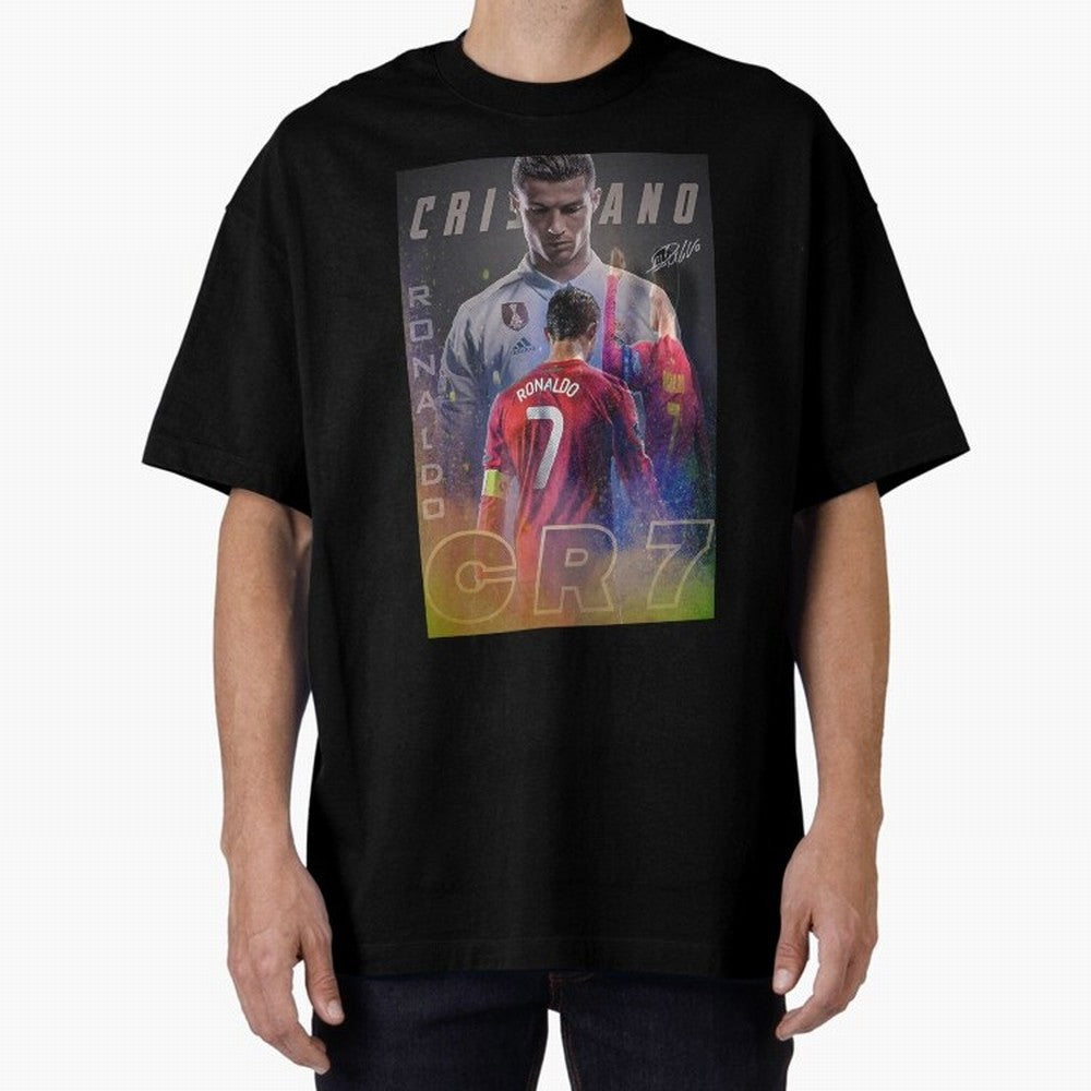 CR7 Oversized T-Shirt Make Game Day About Global Football Passion for FIFA World Cup 2026, Filled with CR7, Argentina and Brazil, Football History, Final Match Energy, Crowd Noise and Once in a Lifetime Moments; Perfect for People Who Love
