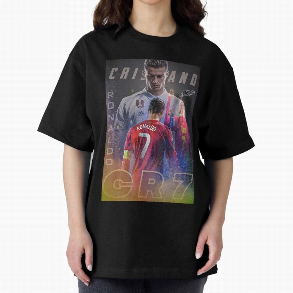 CR7 Oversized T-Shirt Make Game Day About Global Football Passion for FIFA World Cup 2026, Filled with CR7, Argentina and Brazil, Football History, Final Match Energy, Crowd Noise and Once in a Lifetime Moments; Perfect for People Who Love