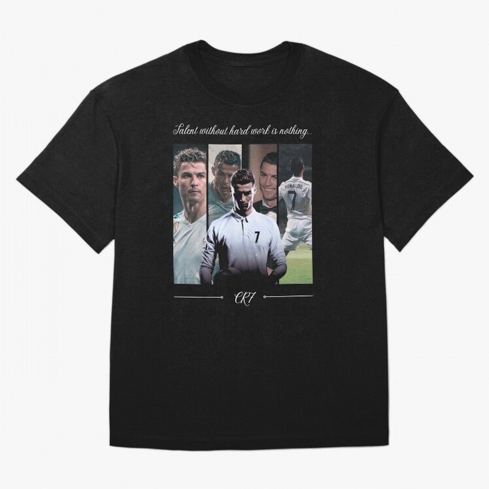 Ronaldo CR7 Oversized T-Shirt Live the Energy of FIFA World Cup 2026 for Fans of Messi, Neymar and Mbappe and Brazil, Portugal and Argentina, Bringing Vintage Soccer Flavor, Modern Football Stars, National Flags and Final Night Emotion; Perfect for