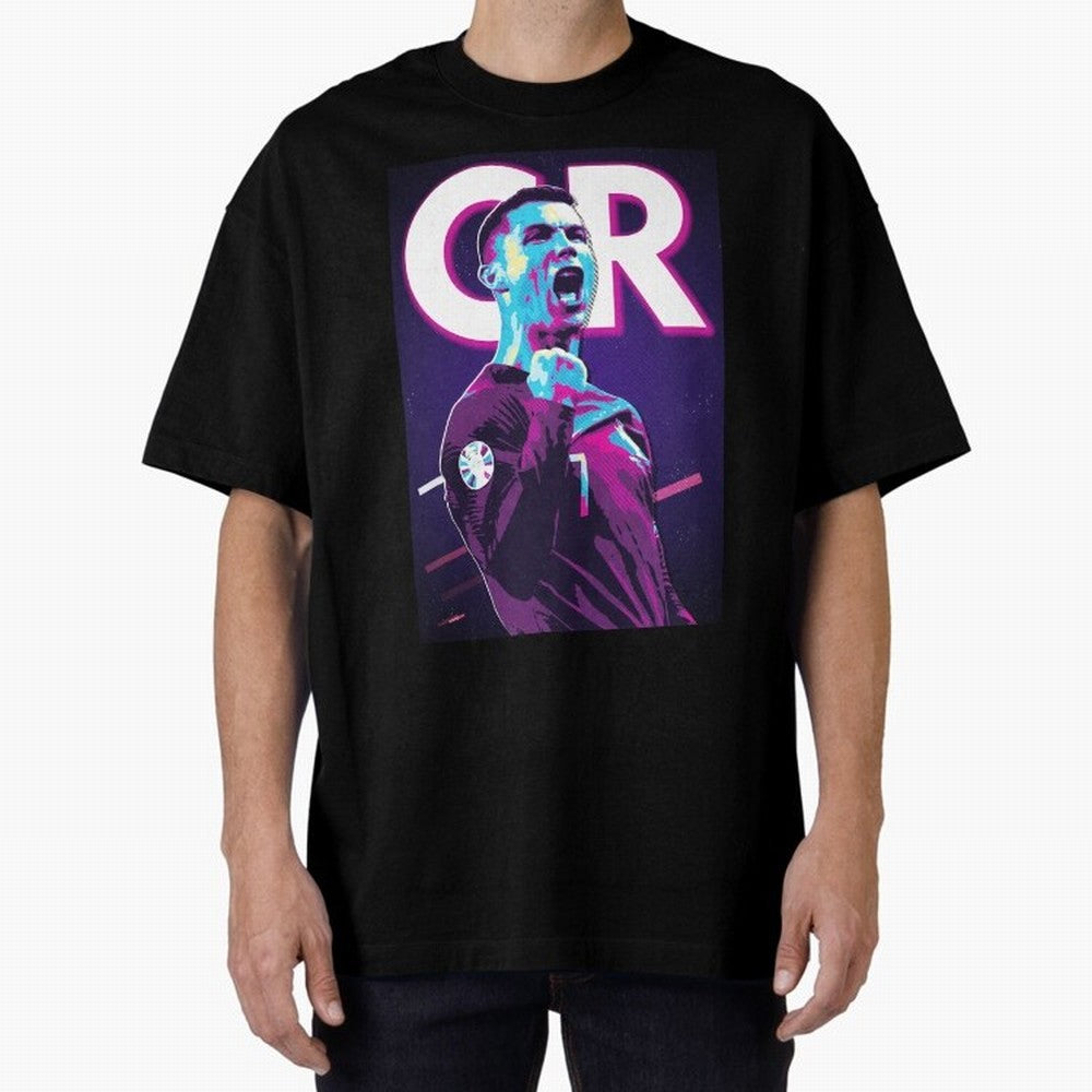 Ronaldo Oversized T-Shirt Remember FIFA World Cup 2026 Group Stage for Fans of Messi and Cristiano Ronaldo and England, France and Netherlands, Bringing Retro Football Energy, Iconic Rivalries, Trophy Chase Drama and Stadium Atmosphere; Perfect for