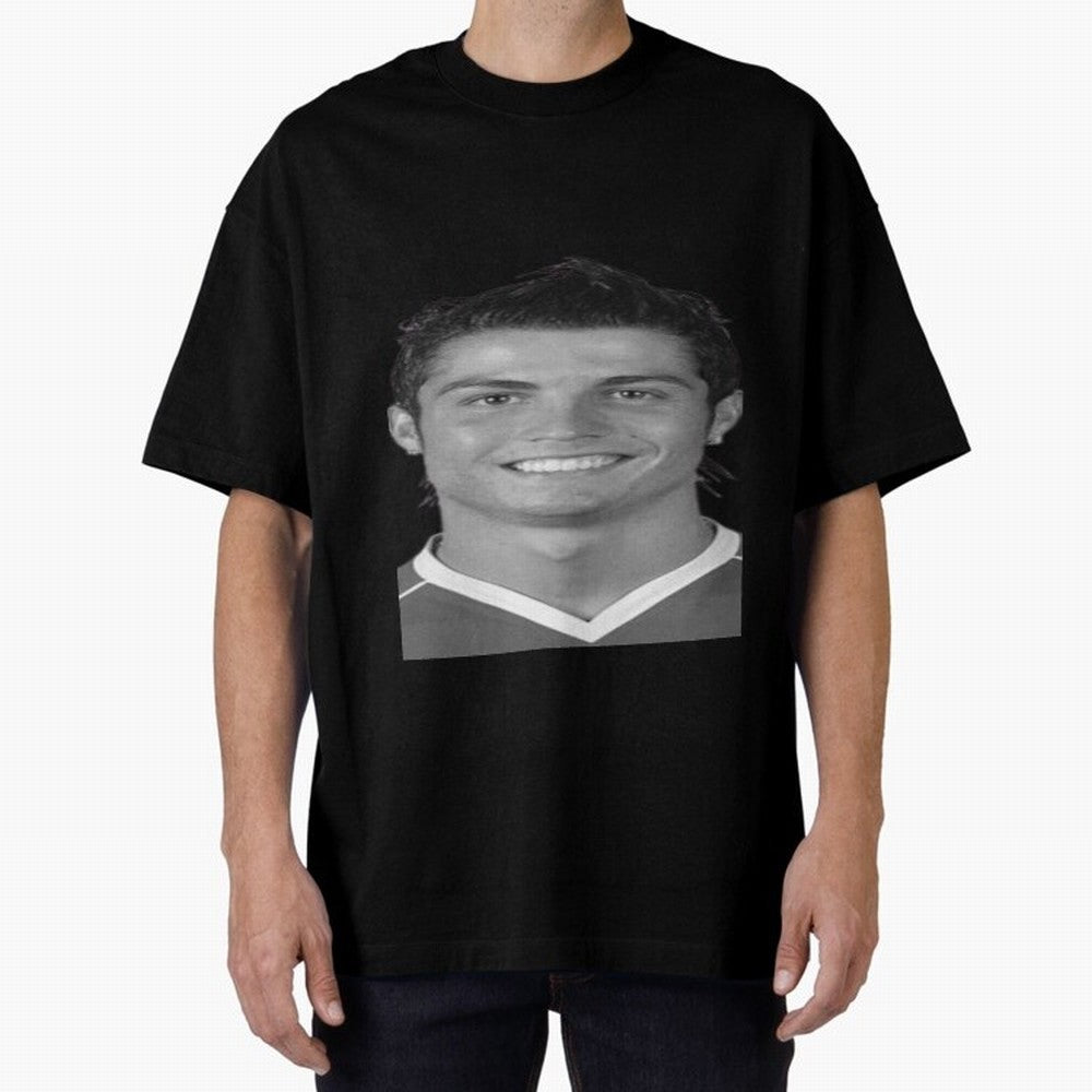 Cristiano Ronaldo Oversized T-Shirt Follow the Final Road of FIFA World Cup 2026 USA Canada Mexico Centered on Messi, Neymar and Mbappe, Brazil, Portugal and Argentina Energy, Retro Football Energy, Iconic Rivalries, Trophy Chase Drama and Stadium
