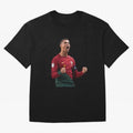 Cristiano Ronaldo T-Shirt Oversized T-Shirt Celebrate the Magic of FIFA World Cup 2026 USA Canada Mexico for Fans of Messi, Neymar and Mbappe and Argentina, France and Brazil, Bringing Vintage Soccer Flavor, Modern Football Stars, National Flags