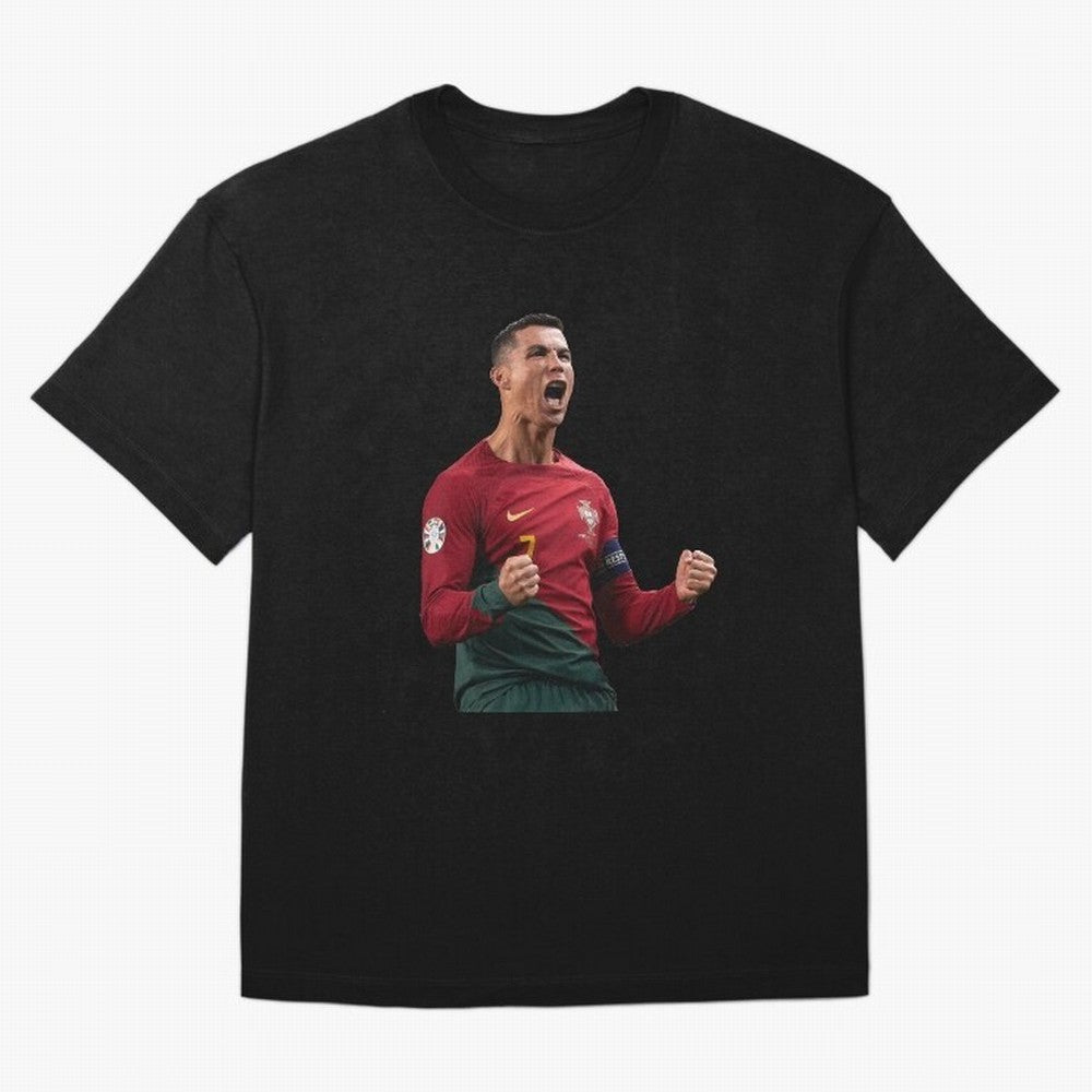 Cristiano Ronaldo T-Shirt Oversized T-Shirt Celebrate the Magic of FIFA World Cup 2026 USA Canada Mexico for Fans of Messi, Neymar and Mbappe and Argentina, France and Brazil, Bringing Vintage Soccer Flavor, Modern Football Stars, National Flags