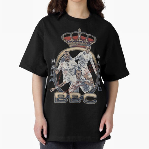 BBC of Real Madrid Oversized T-Shirt Bring Global Tournament Vibes to Match Day Hype around FIFA World Cup 2026, Neymar, Argentina, France and Brazil, Champion Mindset, Group Stage Buzz, Knockout Tension and Passionate Fan Culture; Made for