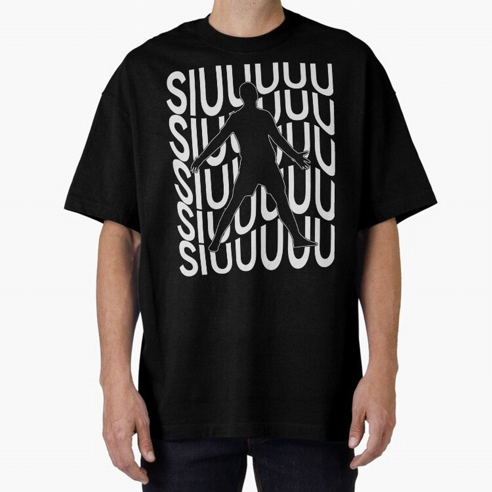 Siuuuuu Cute Soccer Present For Soccer Lovers Fan Kid's Boys Oversized T-Shirt Carry the Colors and Pride of Global Football Passion for FIFA World Cup 2026, Connected to Neymar, Haaland and Cristiano Ronaldo, Argentina, Stadium Chants, National