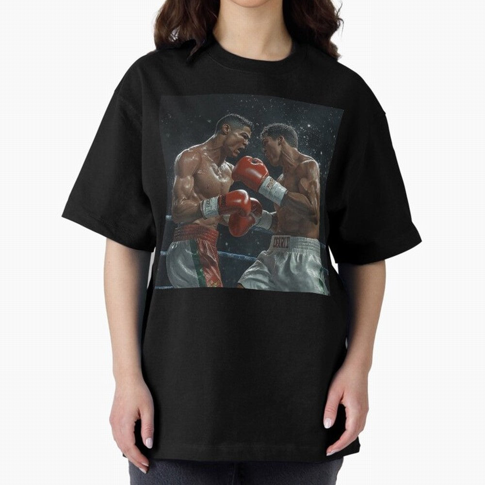 Cristiano Ronaldo vs Alvarez Canelo: Gaming Duel Between Legends Oversized T-Shirt Cheer for the FIFA World Cup 2026 Journey through CR7 and Messi Highlights, Argentina Pride, Sports Nostalgia, International Competition, Famous Players and