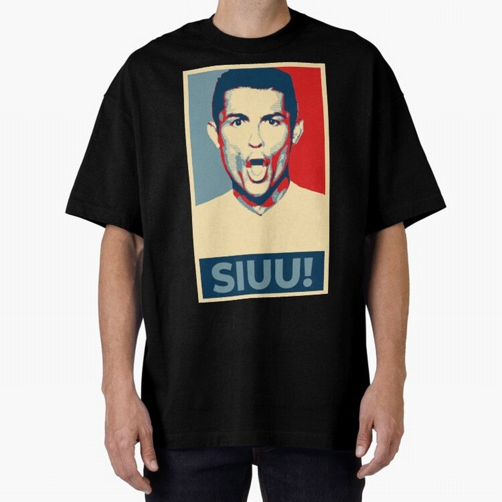 Ronaldo Siuu! - Hope Oversized T-Shirt Bring Bold Fan Energy to FIFA World Cup 2026 USA Canada Mexico for Fans of CR7 and Netherlands, Bringing Supporter Pride, Iconic Celebrations, Legendary Names and Global Match Day Energy; Ideal for Passionate