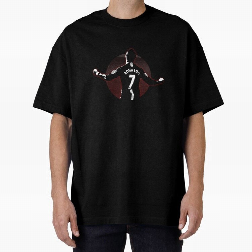 THE GOAT, Cristiano Ronalndo Oversized T-Shirt Make Every Kick Count in FIFA World Cup 2026 Spirit, Connected to France, CR7, Soccer Culture, Superstar Moments, National Team Dreams and Competitive Fire; Perfect for Fans, Collectors, Family