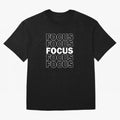Focus Focus Focus (White Design) Oversized T-Shirt Honor Champions and Dreams in the FIFA World Cup 2026 USA Canada Mexico Journey through Cristiano Ronaldo Highlights, Netherlands Pride, Stadium Memories, Football Loyalty, International Chants and