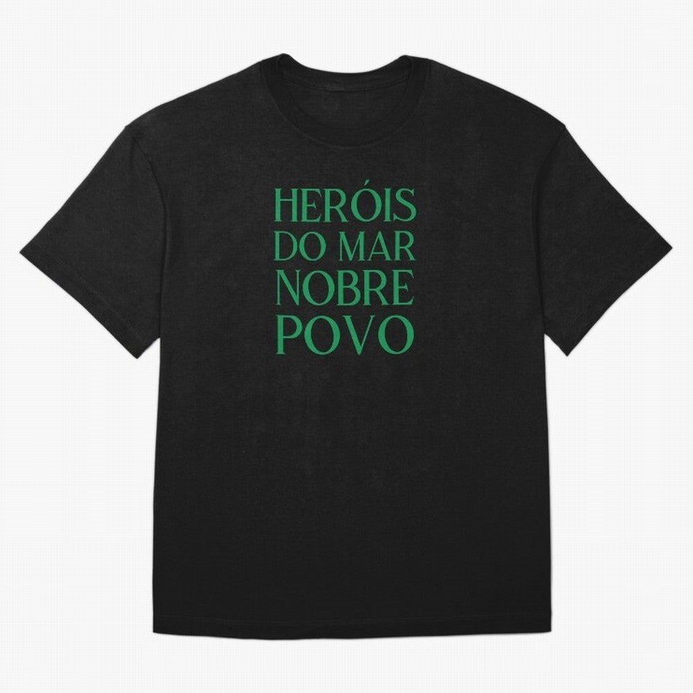 Her¨®is do Mar Nobre Povo green Oversized T-Shirt Celebrate FIFA World Cup 2026 Spirit, Inspired by Argentina, France and Brazil, Neymar, Global Supporter Spirit, Legendary Goals, National Colors and Tournament Celebration; Ideal for Passionate