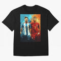 Lionel Messi and Cristiano Ronaldo Oversized T-Shirt Show Your Stadium Side during the FIFA World Cup 2026 USA Canada Mexico Journey through Messi Highlights, Argentina Pride, Game Day Rituals, Football Legends, Country Pride and the Road to the