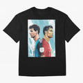 Lionel Messi and Cristiano Ronaldo Oversized T-Shirt Feel the Trophy Chase of the FIFA World Cup 2026 USA Canada Mexico Journey through Mbappe and Neymar Highlights, France Pride, Football Festival Excitement, Trophy Ambitions, Country Rivalries