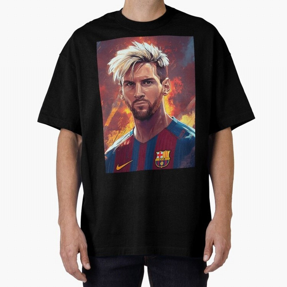 Lionel Messi Oversized T-Shirt Bring International Match Energy to FIFA World Cup 2026 Celebrating CR7, England Energy, Football History, Final Match Energy, Crowd Noise and Once in a Lifetime Moments; Made for Die Hard Supporters, Soccer Lovers,