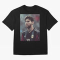Lionel Messi Oversized T-Shirt Show Match Day Excitement for the FIFA World Cup 2026 Journey through Haaland and Mbappe Highlights, Spain and Netherlands Pride, Stadium Memories, Football Loyalty, International Chants and Championship Tradition;