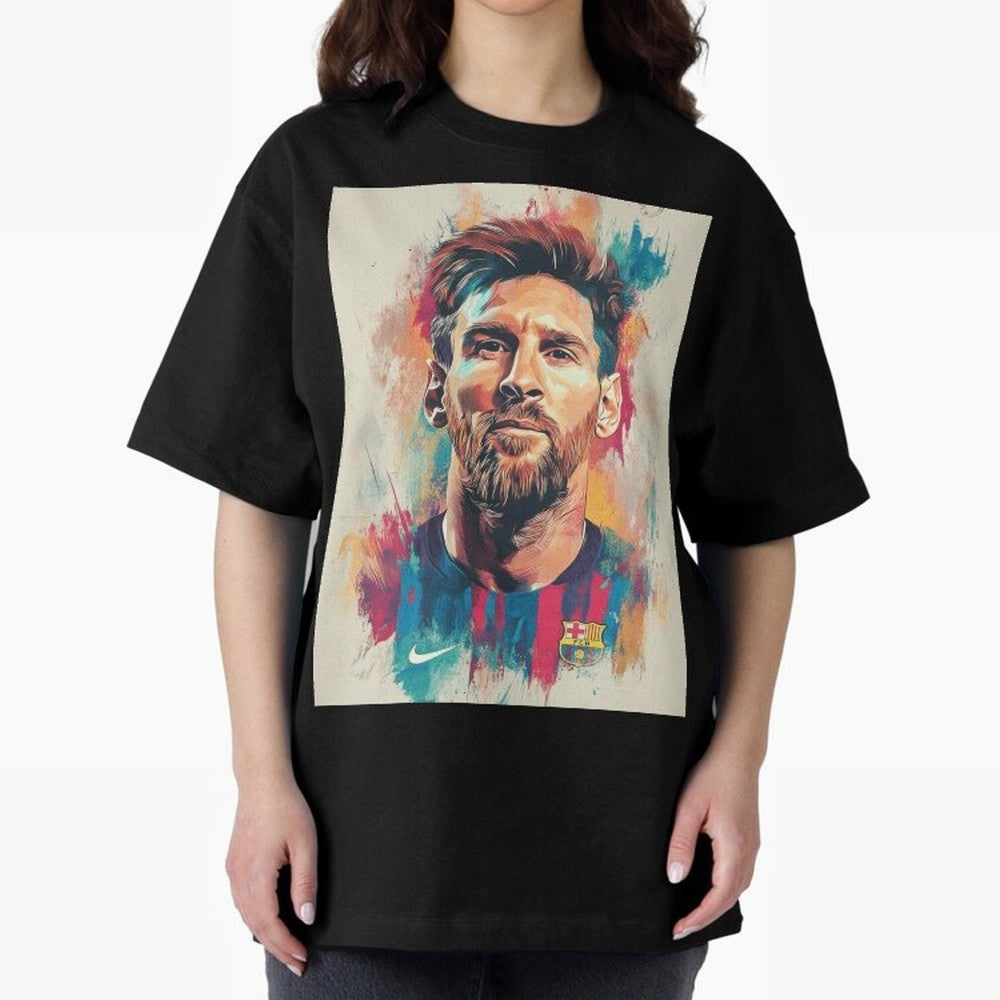 Lionel Messi Oversized T-Shirt Support Your Favorite Stars during Match Day Hype around FIFA World Cup 2026, CR7, France and Portugal, Worldwide Fan Energy, Dramatic Goals, Stadium Lights and Championship Celebrations; Great for Watch Parties,