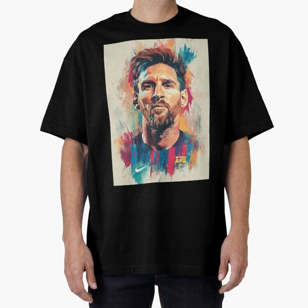 Lionel Messi Oversized T-Shirt Support Your Favorite Stars during Match Day Hype around FIFA World Cup 2026, CR7, France and Portugal, Worldwide Fan Energy, Dramatic Goals, Stadium Lights and Championship Celebrations; Great for Watch Parties,