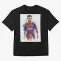 Lionel Messi Oversized T-Shirt Celebrate Fan Culture around FIFA World Cup 2026 Group Stage for Fans of Haaland and Mbappe and Netherlands, Bringing Vintage Soccer Flavor, Modern Football Stars, National Flags and Final Night Emotion; Perfect for