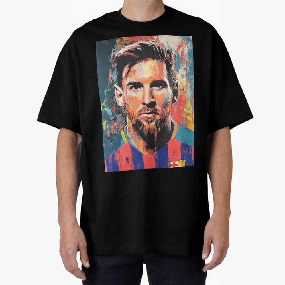 Lionel Messi Oversized T-Shirt Celebrate Global Football Passion for FIFA World Cup 2026, with CR7 and Messi, Germany, Global Supporter Spirit, Legendary Goals, National Colors and Tournament Celebration; Great for Supporters Who Love Legendary
