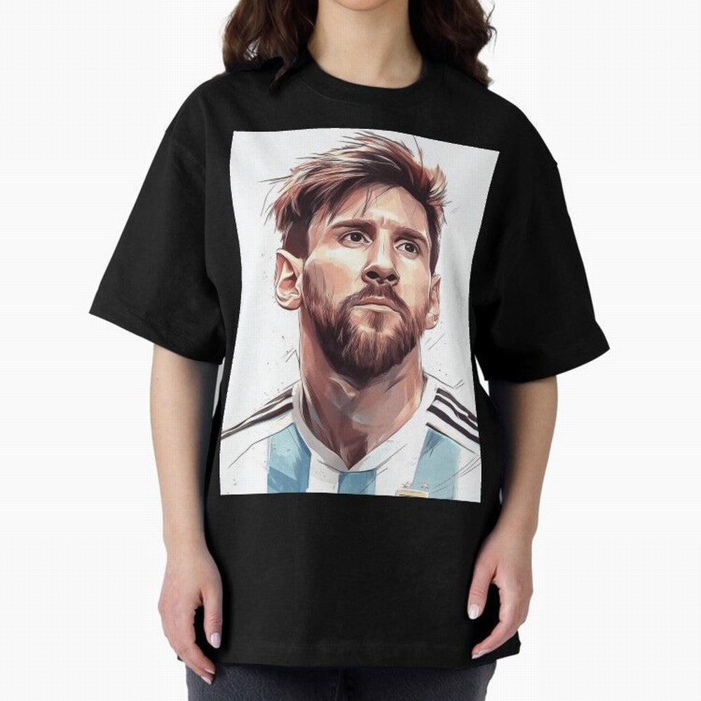 Lionel Messi Oversized T-Shirt Bring Global Tournament Vibes to FIFA World Cup 2026 Group Stage Spirit, Made for Argentina, Messi, Tournament Hype, Historic Matchups, Family Viewing Parties and Global Sports Pride; Made for Die Hard Supporters,