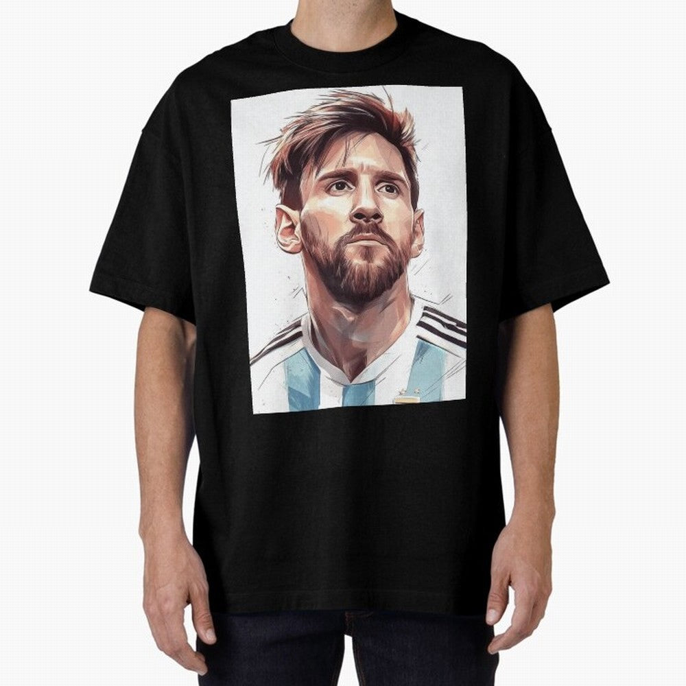 Lionel Messi Oversized T-Shirt Bring Global Tournament Vibes to FIFA World Cup 2026 Group Stage Spirit, Made for Argentina, Messi, Tournament Hype, Historic Matchups, Family Viewing Parties and Global Sports Pride; Made for Die Hard Supporters,
