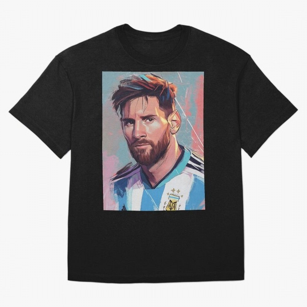 Lionel Messi Oversized T-Shirt Bring Supporter Culture to the FIFA World Cup 2026 Journey through Neymar Highlights, France and Portugal Pride, Football Festival Excitement, Trophy Ambitions, Country Rivalries and Star Player Buzz; Great for Watch