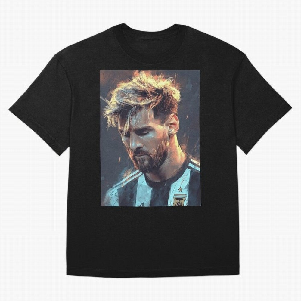 leo Messi Oversized T-Shirt Create FIFA World Cup 2026 for Fans of Neymar and Germany, Bringing Vintage Soccer Flavor, Modern Football Stars, National Flags and Final Night Emotion; Ideal for Football Dads, Football Moms, Friends, Collectors and