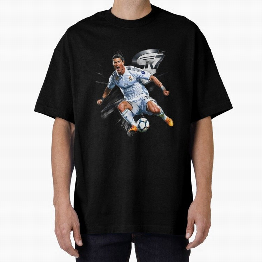 CR7 Ronaldo Legacy GOAT Soccer Fan T-Shirt ¨C Ultimate Football Icon Oversized T-Shirt Treasure Global Football Passion for FIFA World Cup 2026 USA Canada Mexico, Centered on CR7, Argentina, Goal Celebration Energy, Supporter Heritage, Football