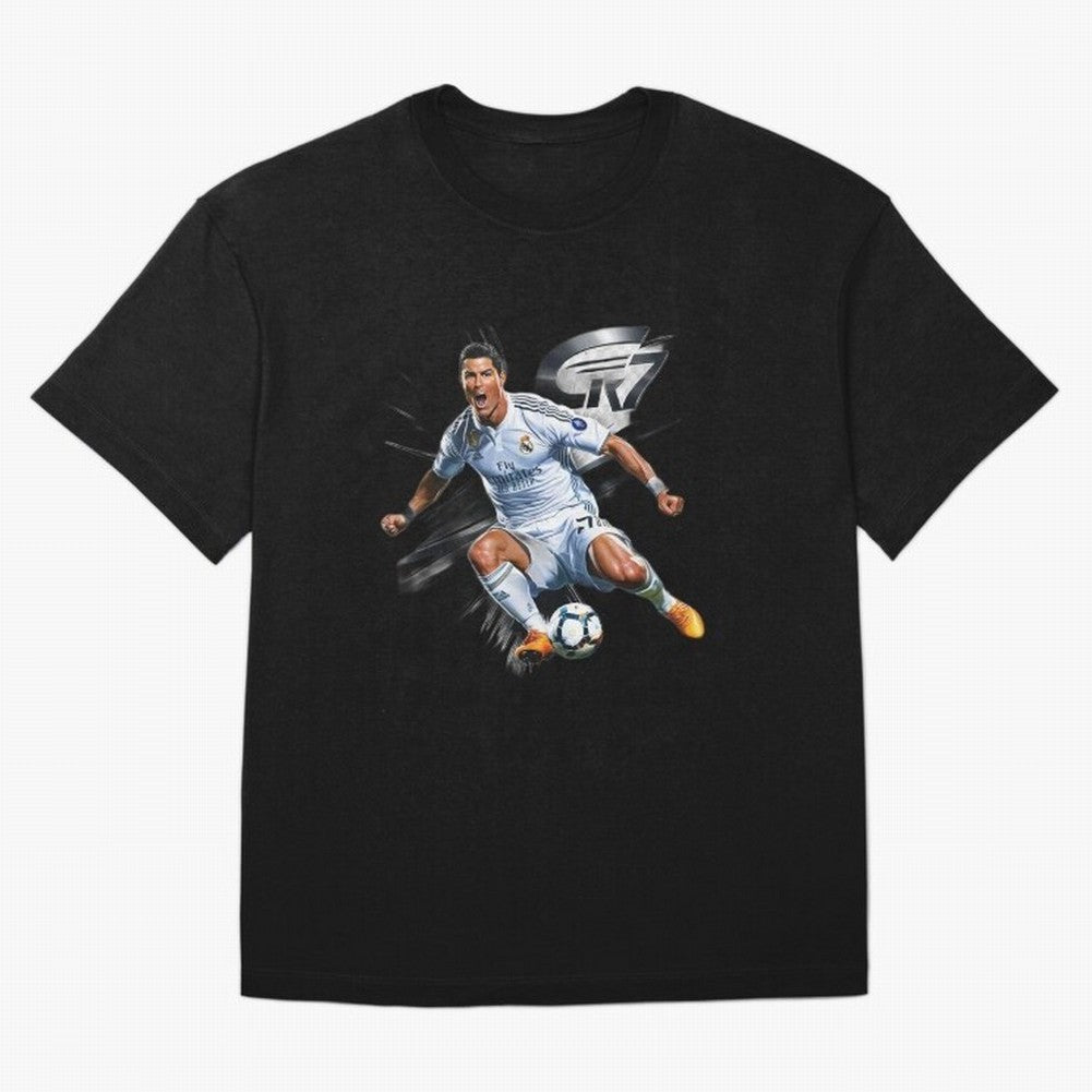 CR7 Ronaldo Legacy GOAT Soccer Fan T-Shirt ¨C Ultimate Football Icon Oversized T-Shirt Treasure Global Football Passion for FIFA World Cup 2026 USA Canada Mexico, Centered on CR7, Argentina, Goal Celebration Energy, Supporter Heritage, Football