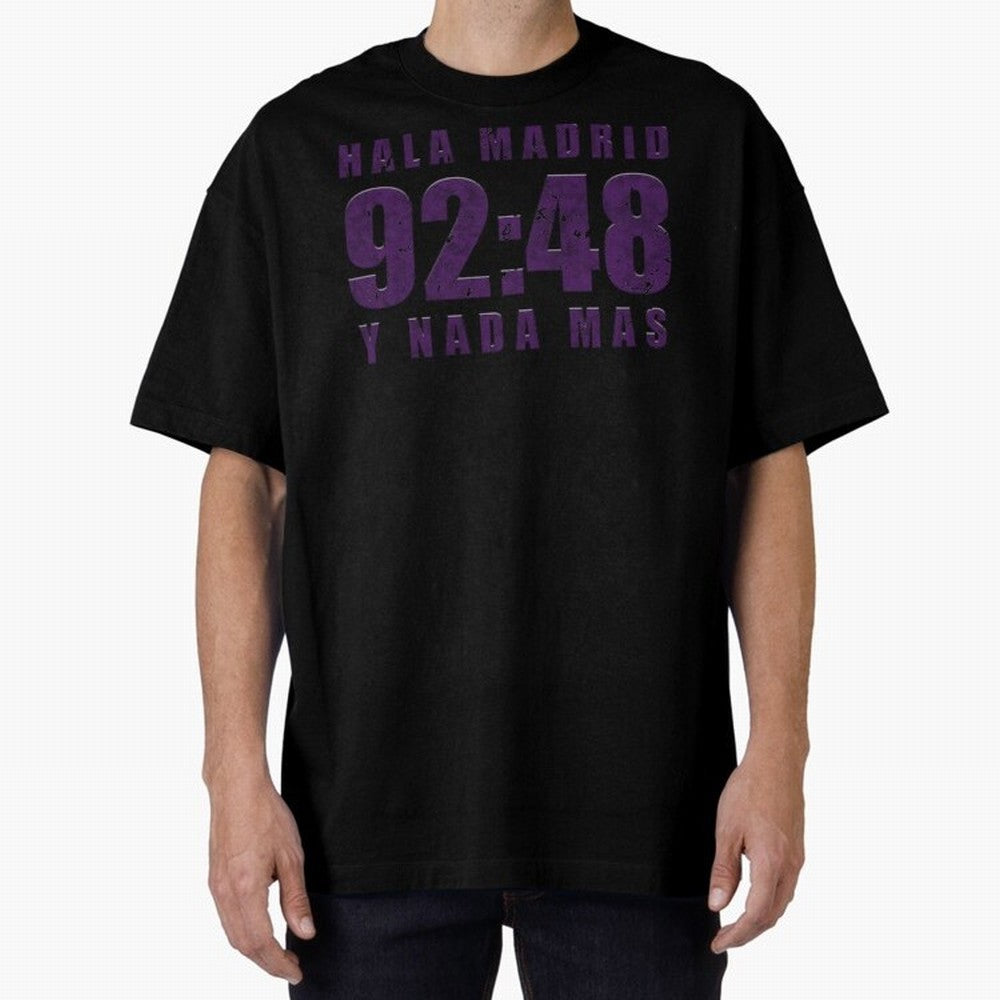 La Decima ChL 92:48 Madrid Hala Madrid Y Nada Mas History Made Madrid Bernabeu Football Soccer Legendary Oversized T-Shirt Show Championship Spirit for Match Day Hype around FIFA World Cup 2026, Haaland and Mbappe, England, France and Netherlands,