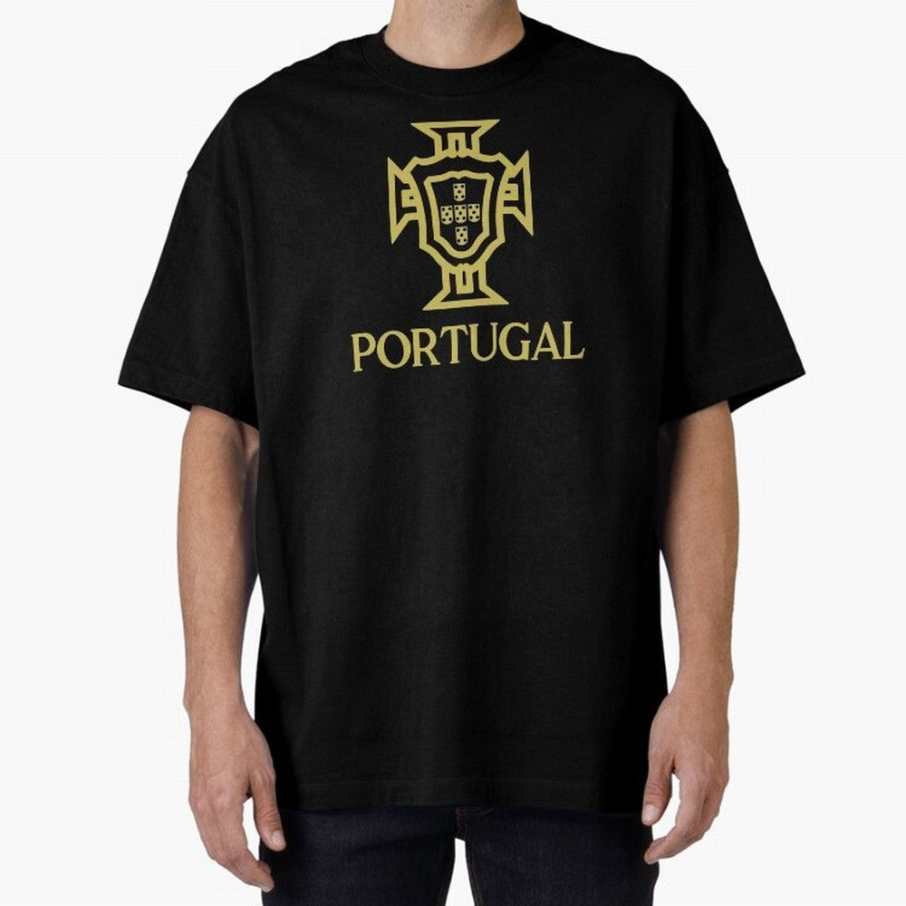Portugal Oversized T-Shirt Represent FIFA World Cup 2026 USA Canada Mexico with Cristiano Ronaldo, Germany Energy, Football Festival Excitement, Trophy Ambitions, Country Rivalries and Star Player Buzz; Perfect for Supporters Who Want Bold Football
