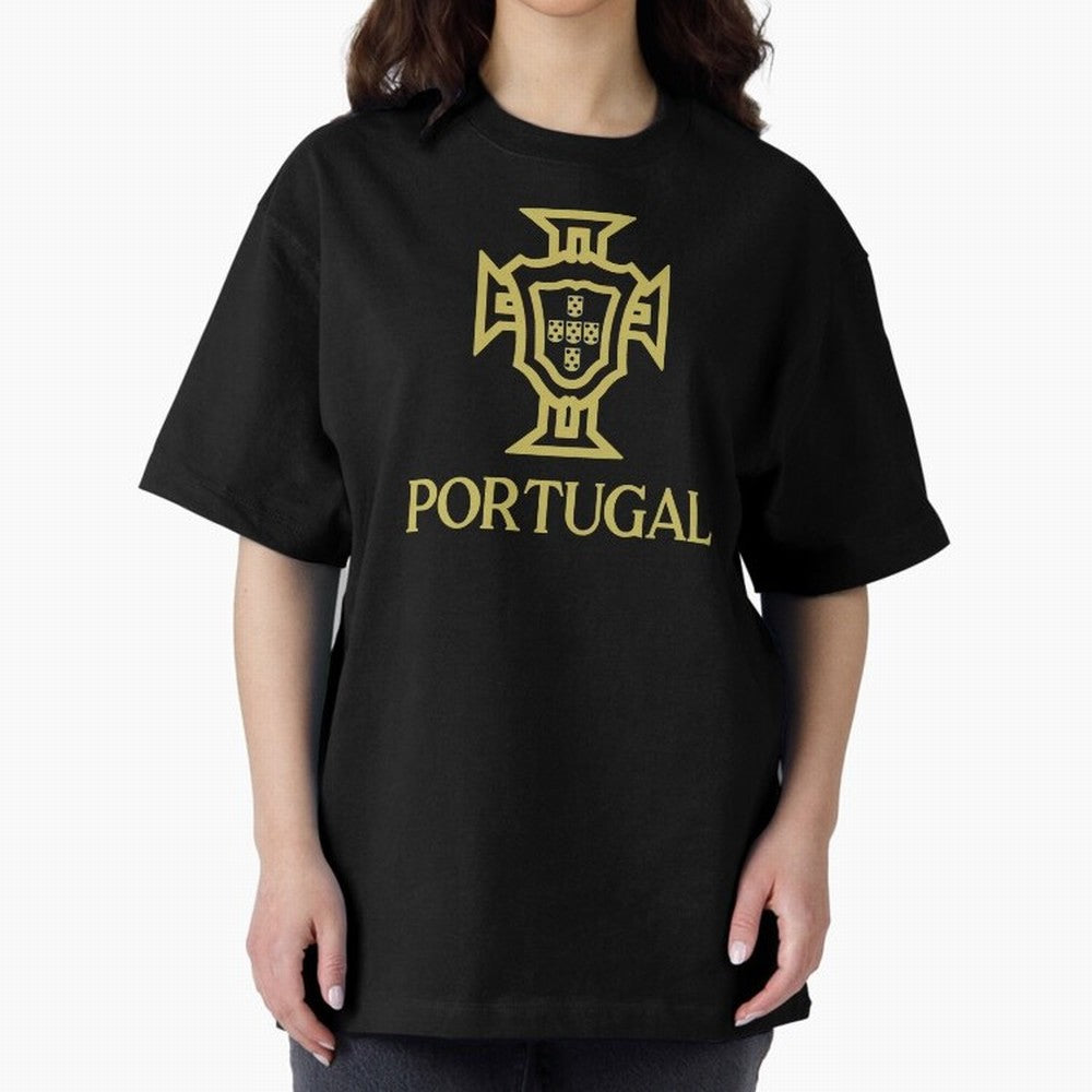 Portugal Oversized T-Shirt Represent FIFA World Cup 2026 USA Canada Mexico with Cristiano Ronaldo, Germany Energy, Football Festival Excitement, Trophy Ambitions, Country Rivalries and Star Player Buzz; Perfect for Supporters Who Want Bold Football