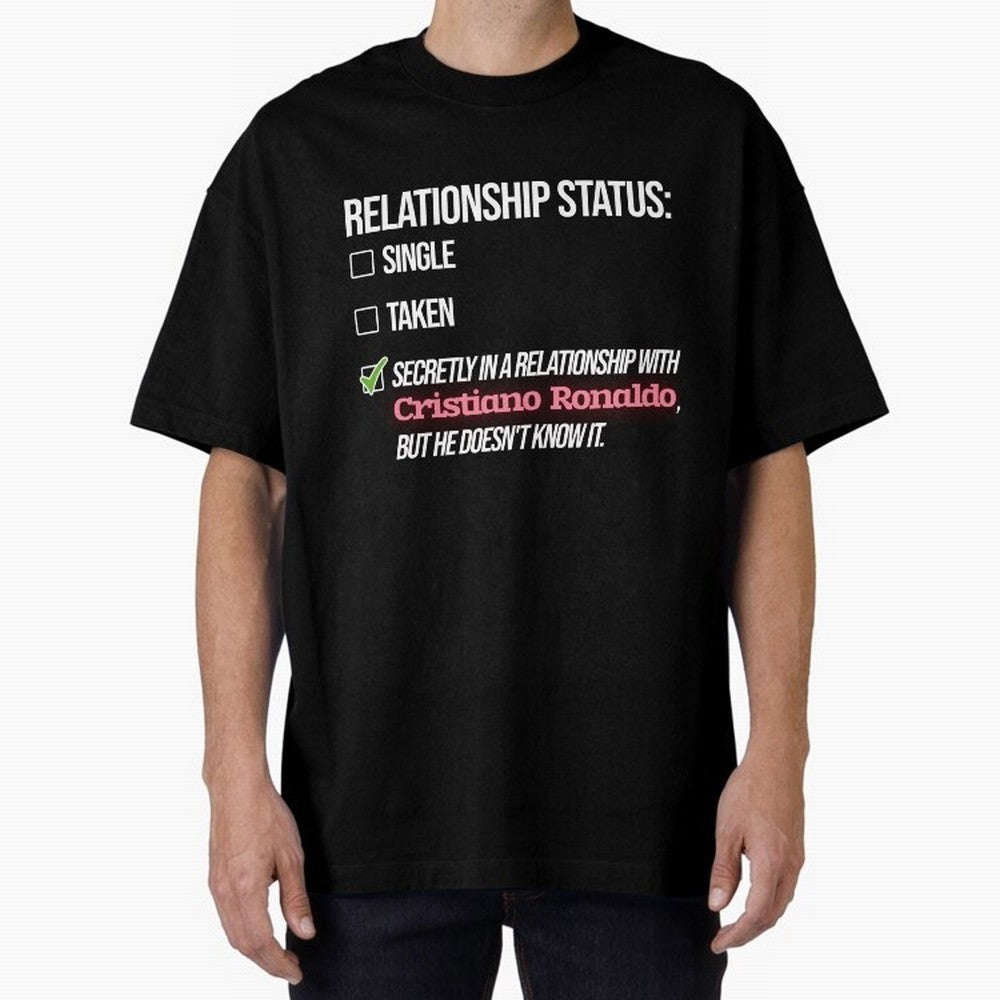 Relationship with Cristiano Ronaldo Oversized T-Shirt Bring a Champion Mindset to Global Football Passion for FIFA World Cup 2026, Celebrating Haaland and Mbappe, Brazil, Stadium Chants, National Pride, Trophy Dreams and Unforgettable Football