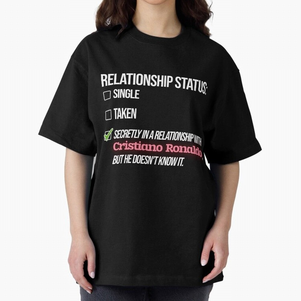 Relationship with Cristiano Ronaldo Oversized T-Shirt Bring a Champion Mindset to Global Football Passion for FIFA World Cup 2026, Celebrating Haaland and Mbappe, Brazil, Stadium Chants, National Pride, Trophy Dreams and Unforgettable Football
