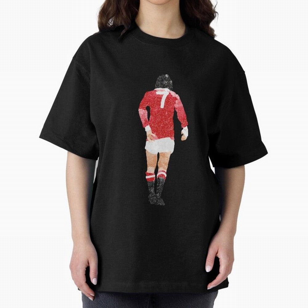 George Best watercolour Manchester United Football Northern Ireland Legend number 7 Man United Red D Oversized T-Shirt Relive the Noise and Pride of the FIFA World Cup 2026 USA Canada Mexico Journey through Neymar Highlights, Spain Pride, Stadium