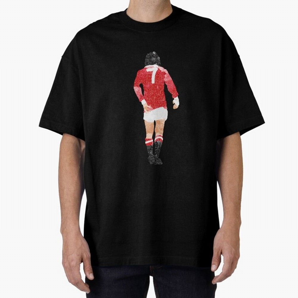 George Best watercolour Manchester United Football Northern Ireland Legend number 7 Man United Red D Oversized T-Shirt Relive the Noise and Pride of the FIFA World Cup 2026 USA Canada Mexico Journey through Neymar Highlights, Spain Pride, Stadium