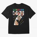 LEGENDS OF FOOTBALL Oversized T-Shirt Show Your Love for FIFA World Cup 2026 USA Canada Mexico Spirit, Highlighting France and Portugal, Mbappe, Championship Spirit, Famous Goals, Roaring Crowds and International Football Unity; Perfect for People