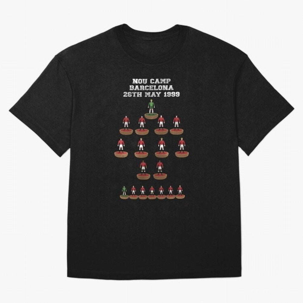 Manchester United Champions League 1999 Oversized T-Shirt Relive Legendary Nights from Match Day Hype around FIFA World Cup 2026 Group Stage, Mbappe, Netherlands, Classic Soccer Heritage, Championship Pressure, Fan Loyalty and International Pride;