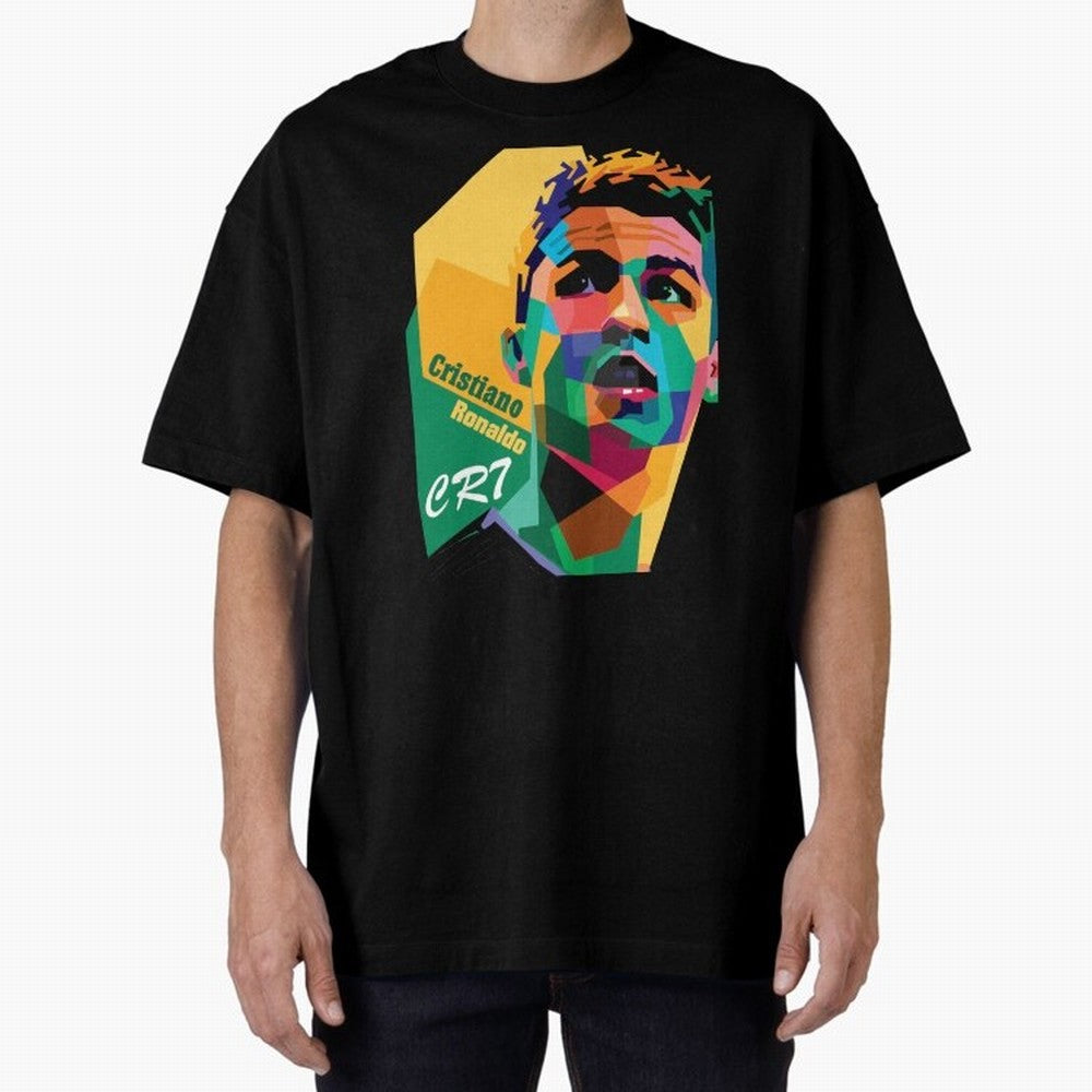 cristiano ronaldo Oversized T-Shirt Celebrate the Stars of Global Football Passion for FIFA World Cup 2026, Filled with CR7 and Messi, England, France and Netherlands, Supporter Pride, Iconic Celebrations, Legendary Names and Global Match Day