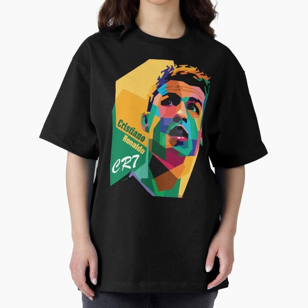 cristiano ronaldo Oversized T-Shirt Celebrate the Stars of Global Football Passion for FIFA World Cup 2026, Filled with CR7 and Messi, England, France and Netherlands, Supporter Pride, Iconic Celebrations, Legendary Names and Global Match Day