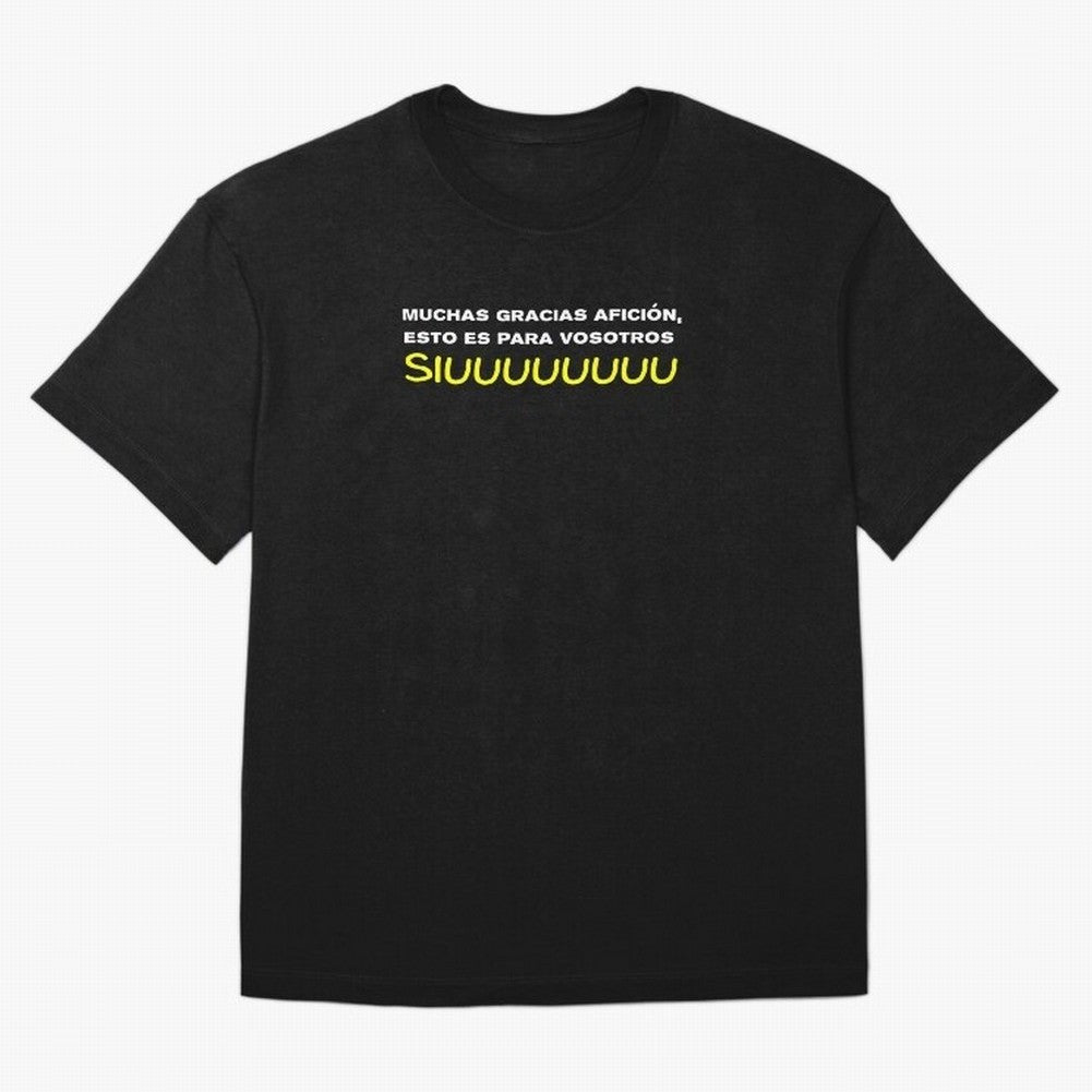 Muchas gracias afici¨®n, esto es para vosotros Siuuu Oversized T-Shirt Celebrate Unforgettable Nights in Global Football Passion for FIFA World Cup 2026 Group Stage, Filled with CR7, Spain, Stadium Chants, National Pride, Trophy Dreams and