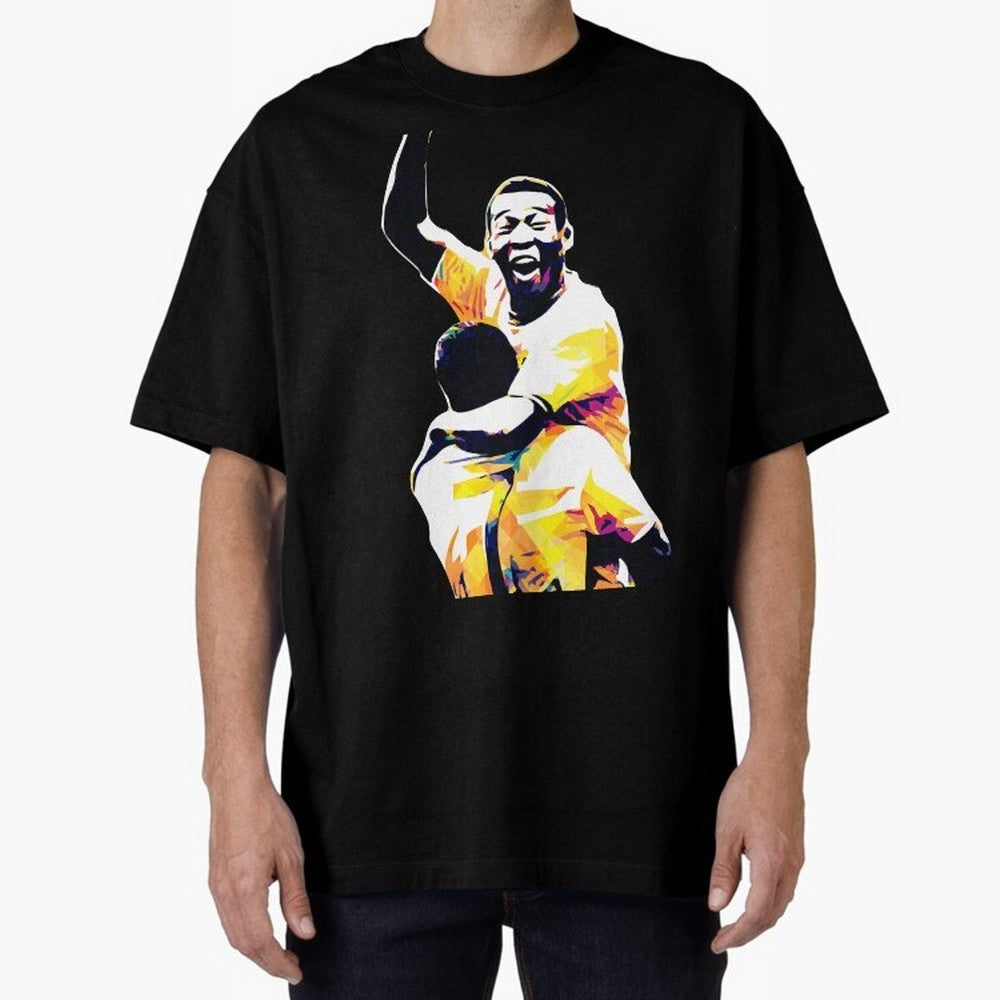 Pele Pop Art Oversized T-Shirt Honor Champions and Dreams in FIFA World Cup 2026 Spirit, Built around England, France and Netherlands, CR7 and Messi, Stadium Chants, National Pride, Trophy Dreams and Unforgettable Football Memories; Perfect for