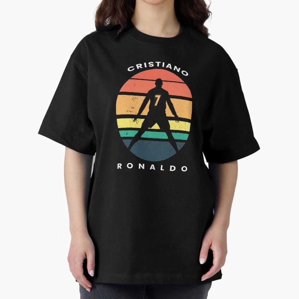 CRISTIANO RONALDO RETRO VINTAGE T-SHIRT Oversized T-Shirt Bring FIFA World Cup 2026 USA Canada Mexico Spirit, Connected to Portugal, Spain and Germany, Messi, CR7 and Mbappe, Goal Celebration Energy, Supporter Heritage, Football Icons and Worldwide