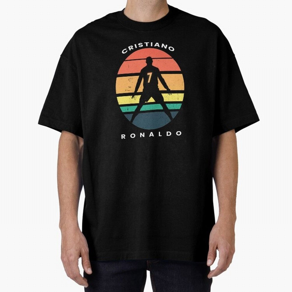 CRISTIANO RONALDO RETRO VINTAGE T-SHIRT Oversized T-Shirt Bring FIFA World Cup 2026 USA Canada Mexico Spirit, Connected to Portugal, Spain and Germany, Messi, CR7 and Mbappe, Goal Celebration Energy, Supporter Heritage, Football Icons and Worldwide