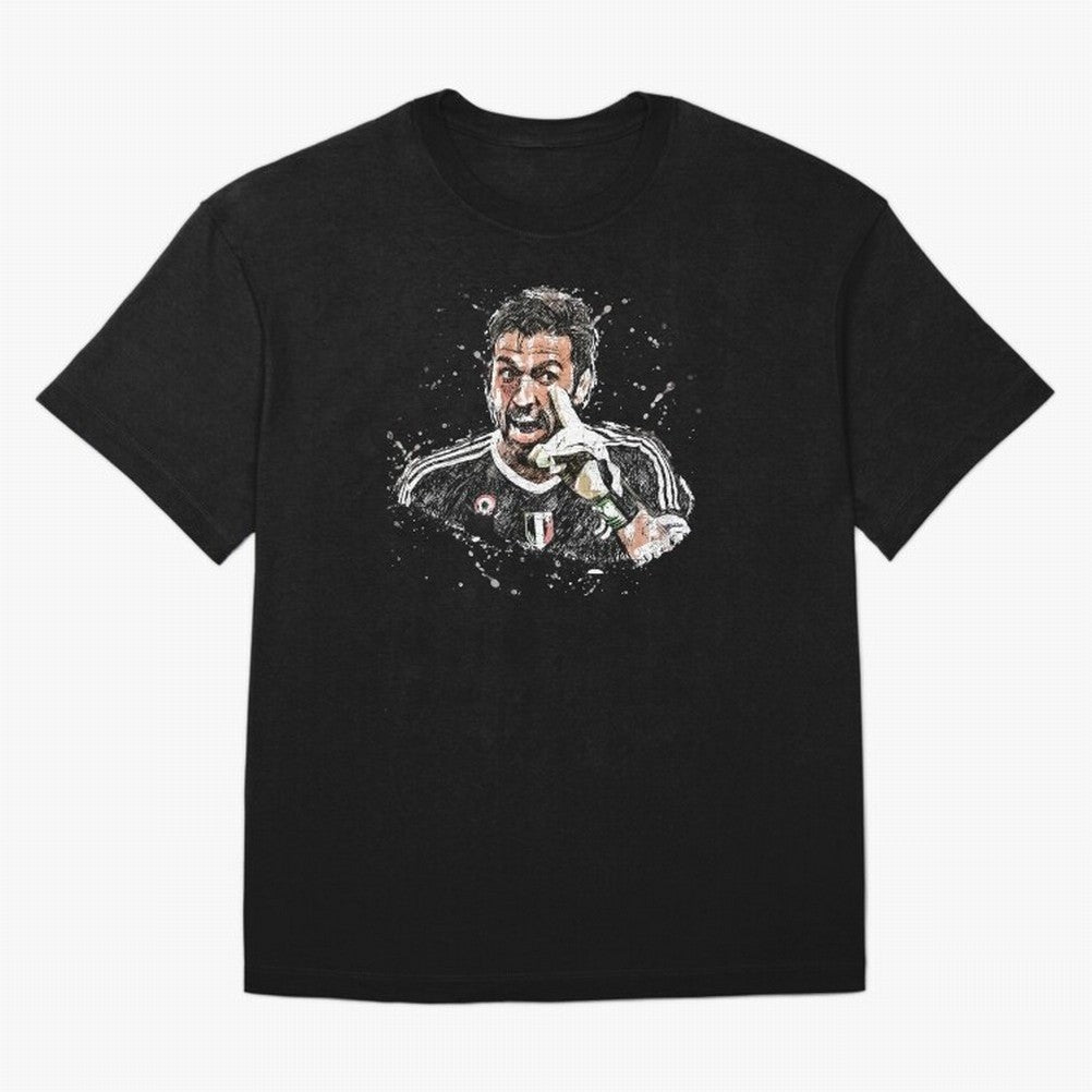 Buffon_Gianluigi Buffon Oversized T-Shirt Honor the Football Icons of Global Football Passion for FIFA World Cup 2026 USA Canada Mexico, Capturing Mbappe, Brazil, Portugal and Argentina, Sports Nostalgia, International Competition, Famous Players