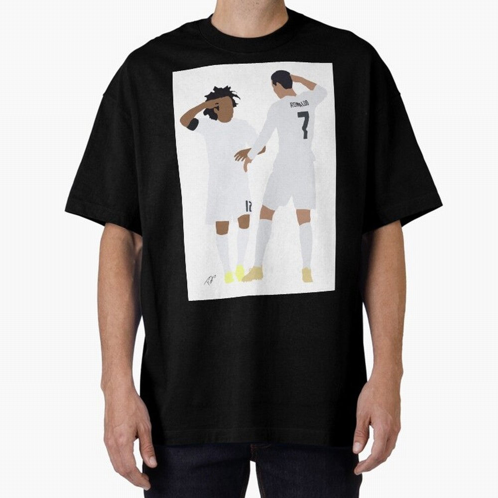 Ronaldo & Marcelo Oversized T-Shirt Follow the Final Road of Match Day Hype around FIFA World Cup 2026, Haaland, Argentina, France and Brazil, Football Passion, Legendary Performances, Festival Vibes and Supporter Community; Great for Watch