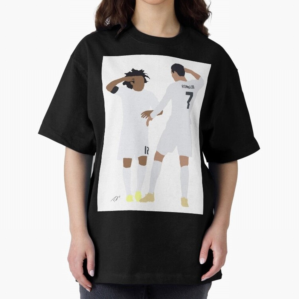 Ronaldo & Marcelo Oversized T-Shirt Follow the Final Road of Match Day Hype around FIFA World Cup 2026, Haaland, Argentina, France and Brazil, Football Passion, Legendary Performances, Festival Vibes and Supporter Community; Great for Watch